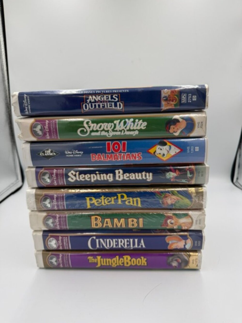 Vintage Disney VHS movie Lot Of 8 Some Sealed. Tapes Pristine, Packaging Worn